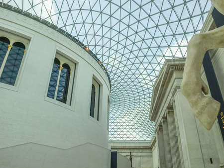 LONDON, UK - CIRCA MARCH, 2009: The Great Court at the British Museum designed by architect Lord Norman Foster opened in year 2000のeditorial素材