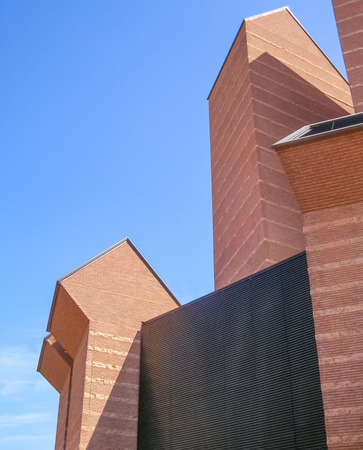 TURIN, ITALY - CIRCA MARCH, 2008: The Chiesa del Santo Volto Church was designed by swiss architect Mario Bottaのeditorial素材