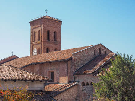 Church of Santa Maria di Pulcherada in San Mauro, Italyの写真素材