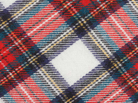 Tartan fabric texture useful as a backgroundの写真素材