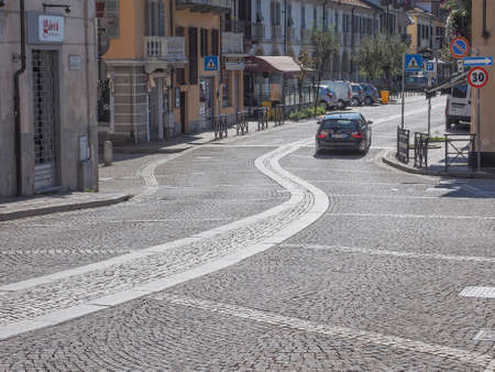 SAN MAURO, ITALY - SEPTEMBER 21, 2015: View of the city centreのeditorial素材