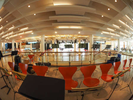 LONDON, UK - SEPTEMBER 29, 2015: The Royal Festival Hall built as part of the Festival of Britain national celebrations in 1951 is still in use as a major music and entertainment venueのeditorial素材