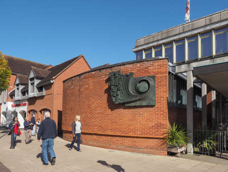 STRATFORD UPON AVON, UK - SEPTEMBER 26, 2015: Shakespeare centre at William Shakespeare birthplaceのeditorial素材