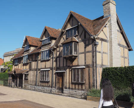 STRATFORD UPON AVON, UK - SEPTEMBER 26, 2015: William Shakespeare birthplaceのeditorial素材
