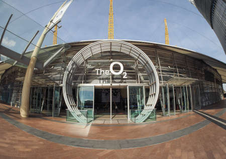 LONDON, UK - SEPTEMBER 29, 2015: The Millennium Dome built in celebration of the third millennium in...