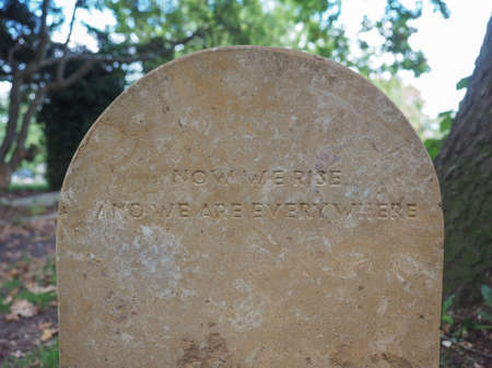 TANWORTH IN ARDEN, UK - SEPTEMBER 25, 2015: Grave of English musician Nick Drake in the churchyard of St Mary Magdalene churchのeditorial素材
