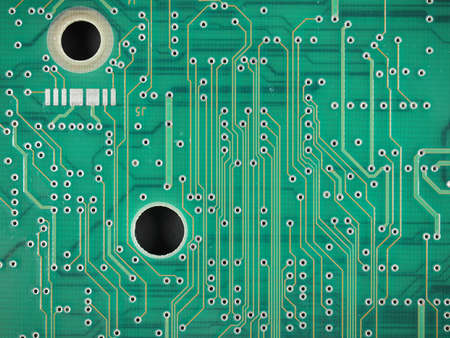 Detail of an electronic printed circuit boardの写真素材