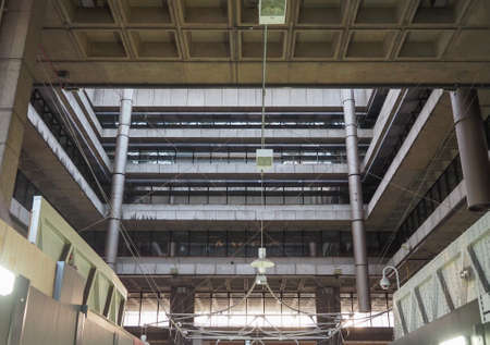 BIRMINGHAM, UK - SEPTEMBER 24, 2015: Birmingham Central Library iconic masterpiece of New Brutalism designed by John Madin in 1974 is now threated of demolitionのeditorial素材