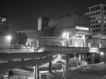 LONDON, UK - SEPTEMBER 27, 2015: The Hayward Gallery iconic new brutalist architectureのeditorial素材