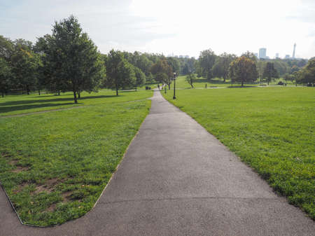 The Primrose Hill park in London, UKの写真素材