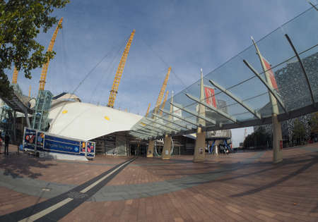 LONDON, UK - SEPTEMBER 29, 2015: The Millennium Dome built in celebration of the third millennium in...