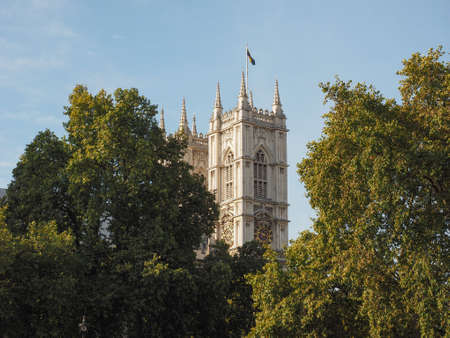 Westminster Abbey church in London, UKの写真素材