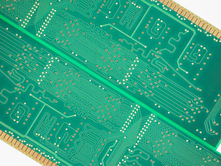 Detail of an electronic printed circuit board