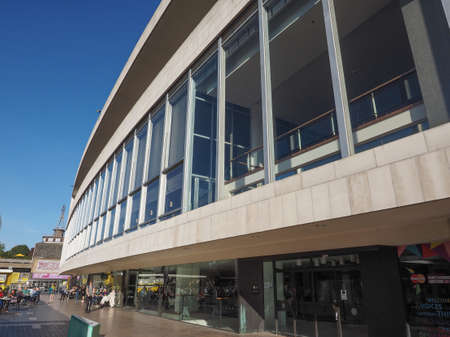 LONDON, UK - SEPTEMBER 28, 2015: The Royal Festival Hall built as part of the Festival of Britain national celebrations in 1951 is still in use as a major music and entertainment venueのeditorial素材