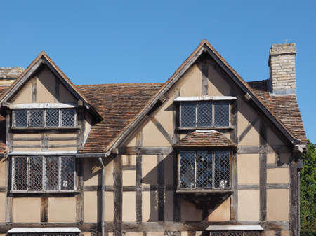 STRATFORD UPON AVON, UK - SEPTEMBER 26, 2015: William Shakespeare birthplaceのeditorial素材