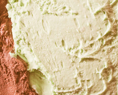 Vintage looking Chocolate and peppermint icecream food