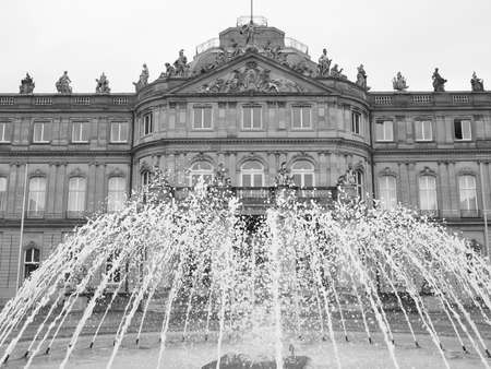 Neues Schloss (New Castle) in Stuttgart, Germanyのeditorial素材