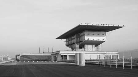TURIN, ITALY - DECEMBER 16, 2015: Pinacoteca Agnelli art gallery designed by Renzo Piano at Lingotto former Fiat car factoryのeditorial素材