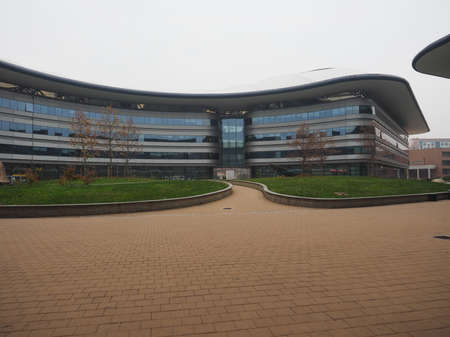 TURIN, ITALY - DECEMBER 07, 2015: Einaudi Campus at Turin University designed by British architect Lord Norman Fosterのeditorial素材