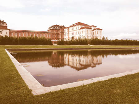 Reggia di Venaria Reale (Royal Palace) near Turin, Italy vintage