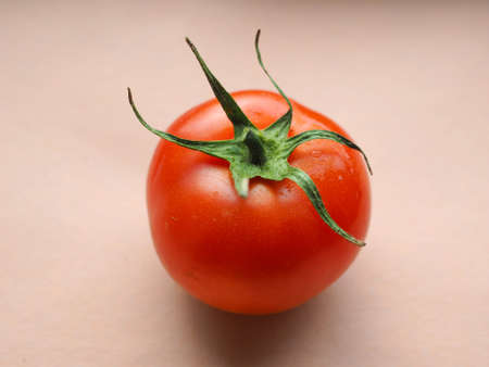 Red tomatoes (Solanum lycopersicum) vegetables vegetarian foodの写真素材