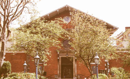 Saint Paul church in Covent Garden, London, UK vintageの写真素材