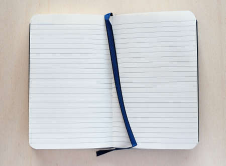Blank paper page of a notepad with copy space