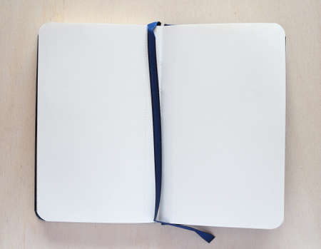 Blank paper page of a notepad with copy space