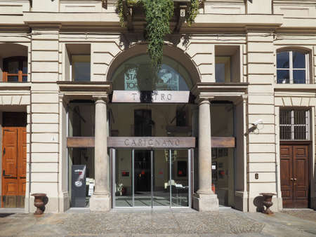 TURIN, ITALY - CIRCA MAY 2016: Teatro Carignano theatreのeditorial素材