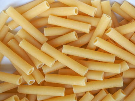 Detail of ziti pasta traditional Italian food