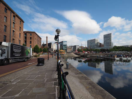 LIVERPOOL, UK - CIRCA JUNE 2016: The Albert Dock complex of dock buildings and warehousesのeditorial素材