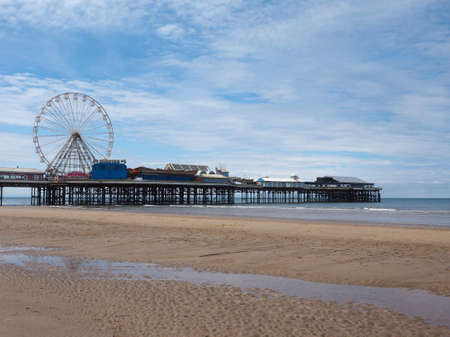 BLACKPOOL, UK - CIRCA JUNE 2016: Blackpool Pleasure Beach resort amusement park on the Fylde coast in Lancashireのeditorial素材