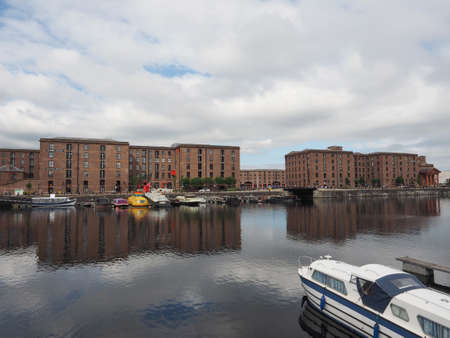 LIVERPOOL, UK - CIRCA JUNE 2016: The Albert Dock complex of dock buildings and warehousesのeditorial素材