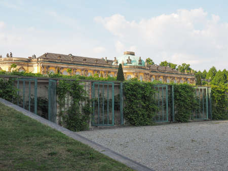 POTSDAM, GERMANY - CIRCA JUNE 2016: Schloss Sanssouci royal summer palace of Frederick the Great King of Prussiaのeditorial素材