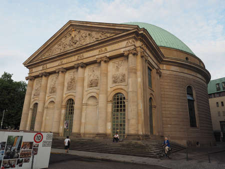 BERLIN, GERMANY - CIRCA JUNE 2016: St Hedwigs kathedrale (meaning cathedral) in Bebelplatzのeditorial素材