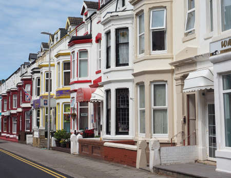 BLACKPOOL, UK - CIRCA JUNE 2016: View of the hotels in the city of Blackpoolのeditorial素材