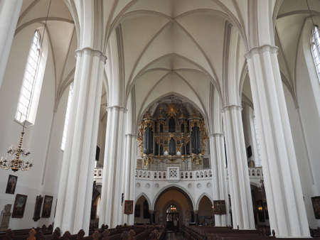 BERLIN, GERMANY - CIRCA JUNE 2016: Marienkirche meaning St Mary church in Alexanderplatzのeditorial素材