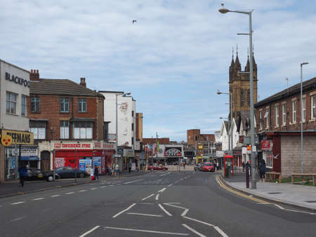 BLACKPOOL, UK - CIRCA JUNE 2016: View of the cityのeditorial素材