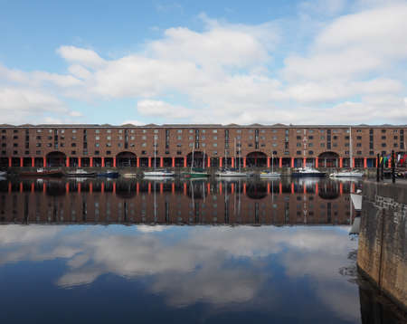 LIVERPOOL, UK - CIRCA JUNE 2016: The Albert Dock complex of dock buildings and warehousesのeditorial素材