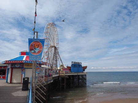 BLACKPOOL, UK - CIRCA JUNE 2016: Blackpool Pleasure Beach resort amusement park on the Fylde coast in Lancashireのeditorial素材