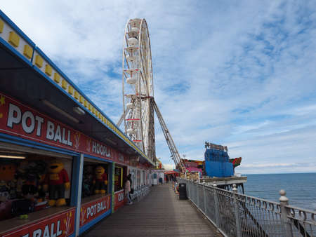 BLACKPOOL, UK - CIRCA JUNE 2016: Blackpool Pleasure Beach resort amusement park on the Fylde coast in Lancashireのeditorial素材