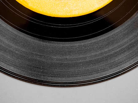 Vinyl record vintage analog music recording medium