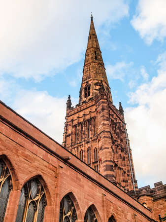 High dynamic range HDR Holy Trinity parish Church, Coventry, England, UKの写真素材