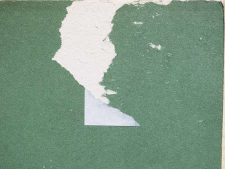Green paper texture useful as a background, grunge decollageの写真素材