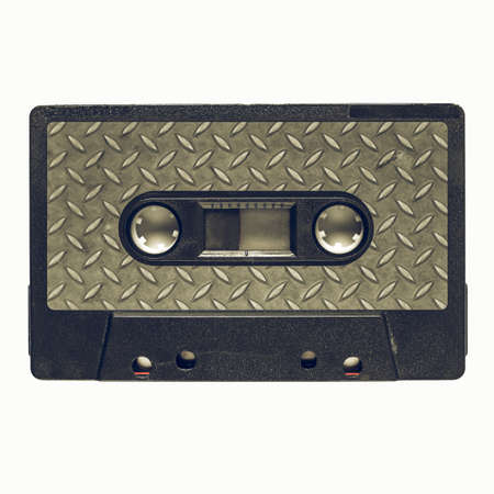 Vintage looking Magnetic tape cassette for audio music recording - Metal music