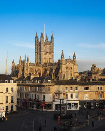 BATH, UK - CIRCA SEPTEMBER 2016: The Abbey Church of Saint Peter and Saint Paul (aka Bath Abbey)のeditorial素材