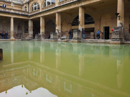 BATH, UK - CIRCA SEPTEMBER 2016: Roman Baths ancient spa