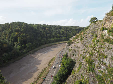 Avon Gorge of River Avon in Bristol, UKの写真素材