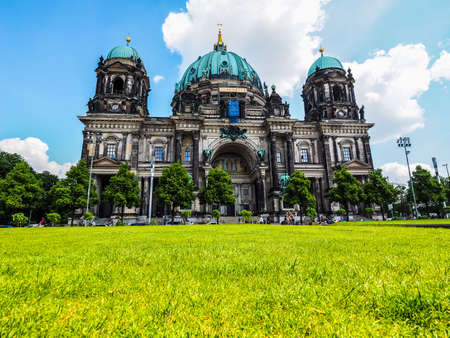 BERLIN, GERMANY - CIRCA JUNE 2016: Berliner Dom meaning Berlin Cathedral church (HDR)のeditorial素材