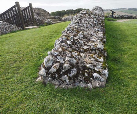 SALISBURY, UK - CIRCA SEPTEMBER 2016: Ruins of Old Sarum castleのeditorial素材